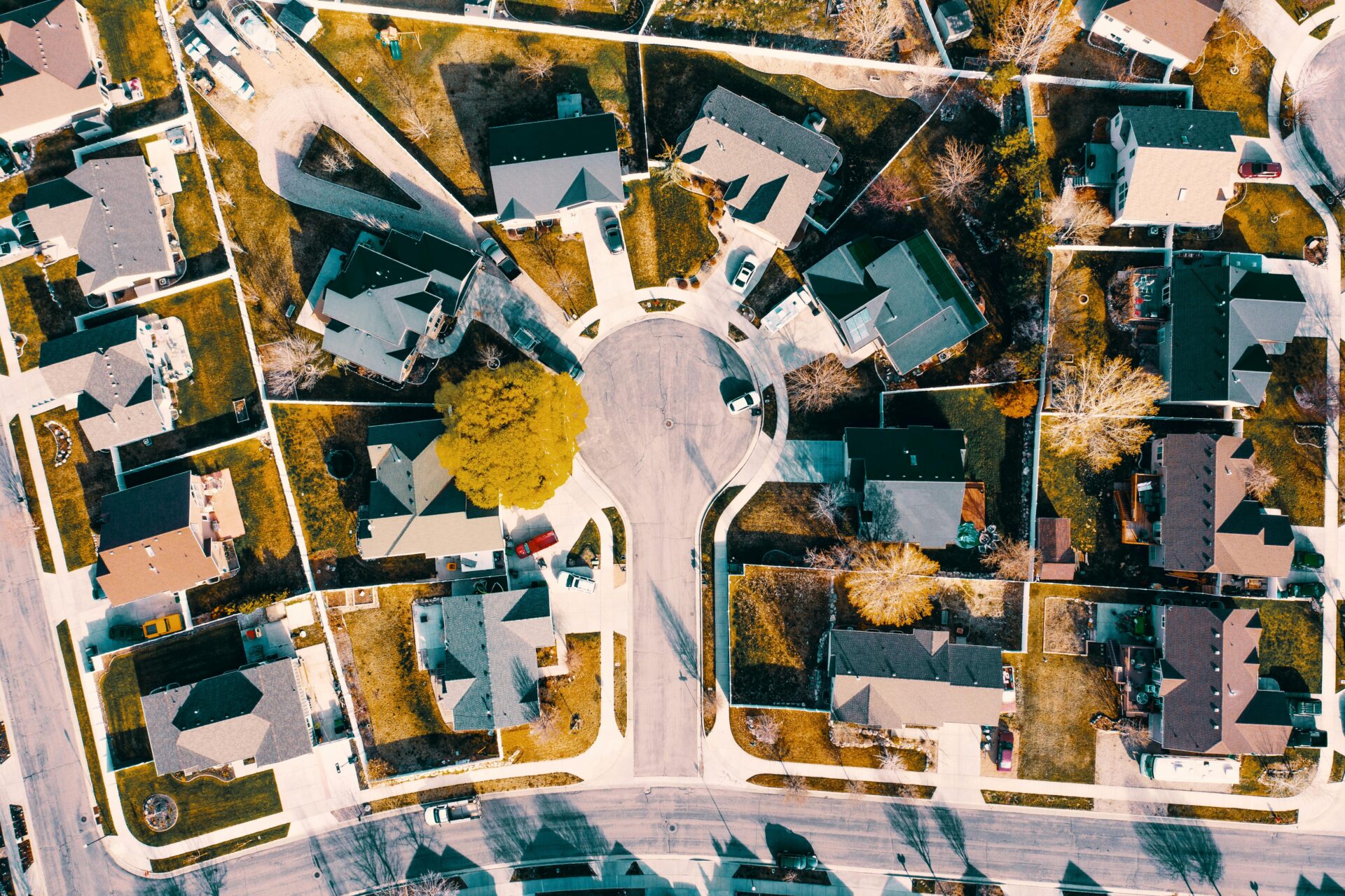 neighborhood aerial photo