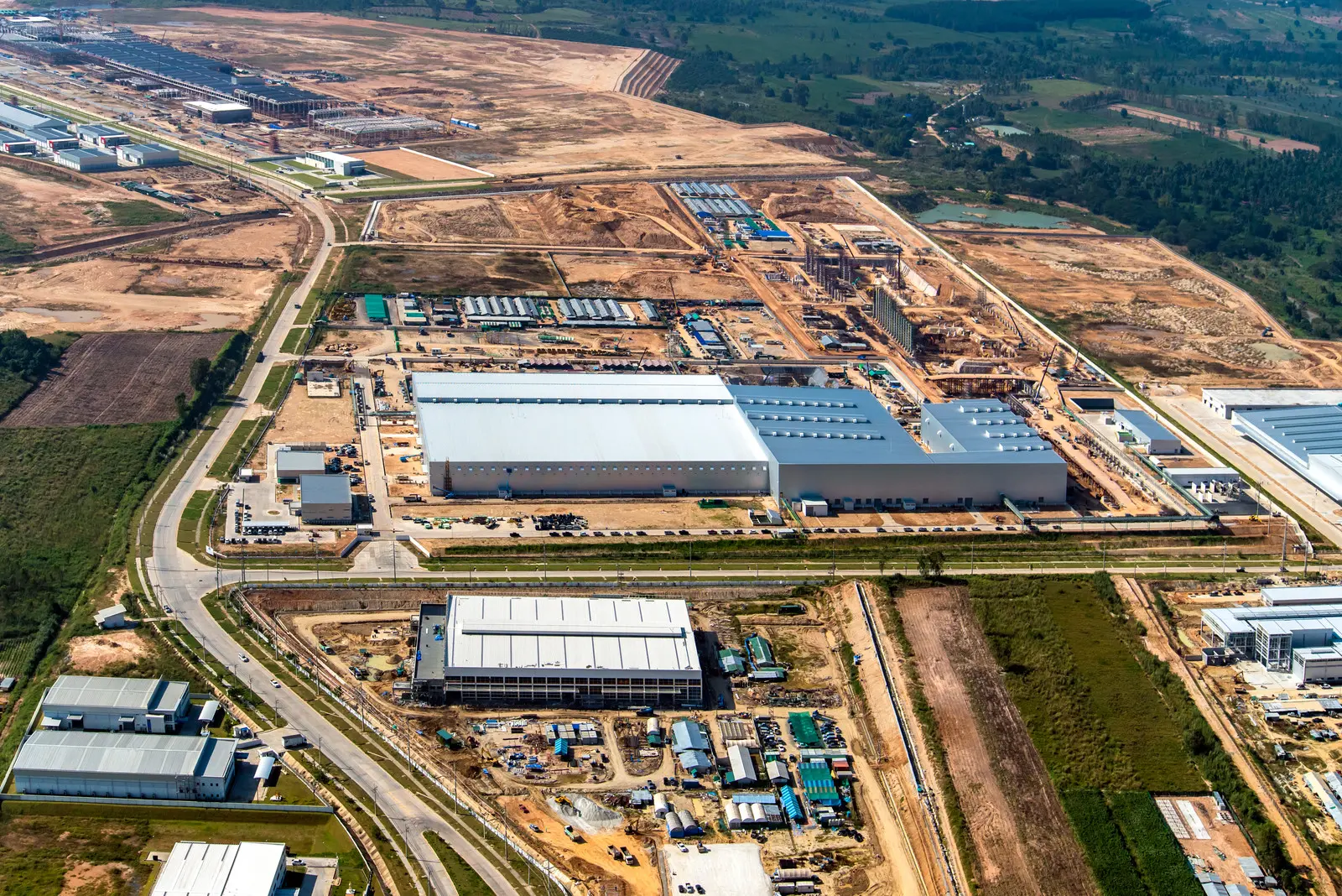Large industrial site being developed by an AEC firm