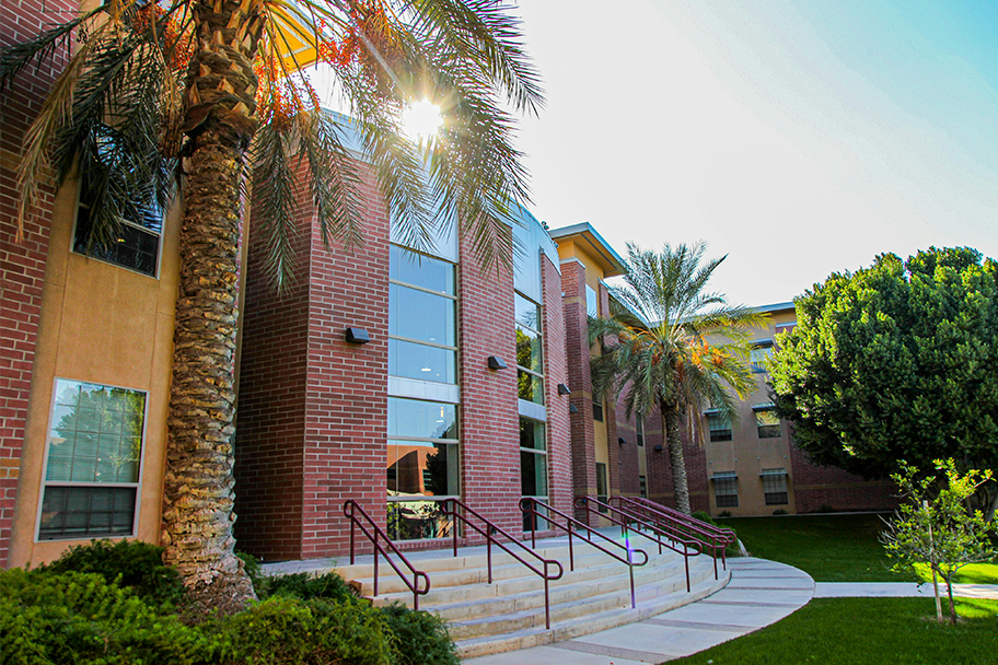 A building on the University of Advancing Technology campus in Tempe, Arizona