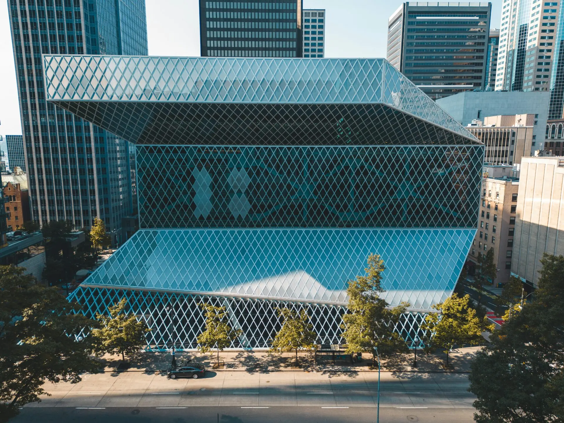 Seattle Central Library in downtown Seattle, Washington